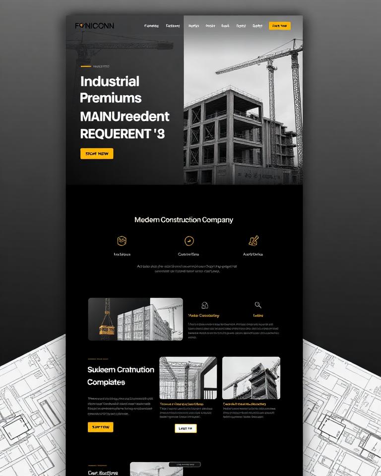 Template Industrial Moderno